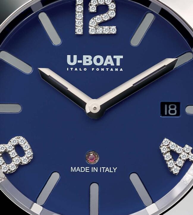 U-BOAT CLASSICO 40 BLUE DIAL DIAMOND 7077 Replica Watch